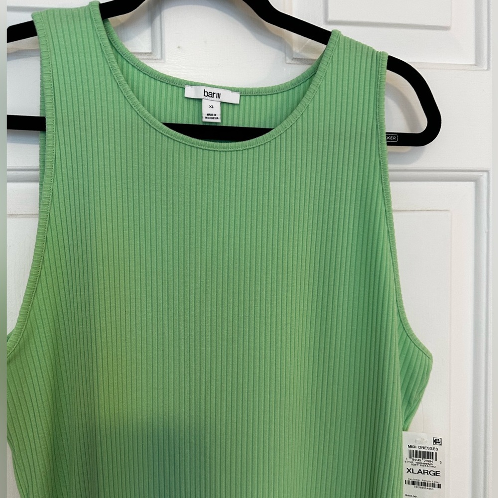 NWT Bar III Ribbed Bodycon Midi Tank Dress